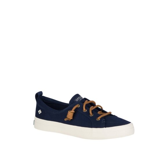 Navy Blue Sperry Crest Vibe Canvas Mainstream Sneaker - Picture 1 of 4